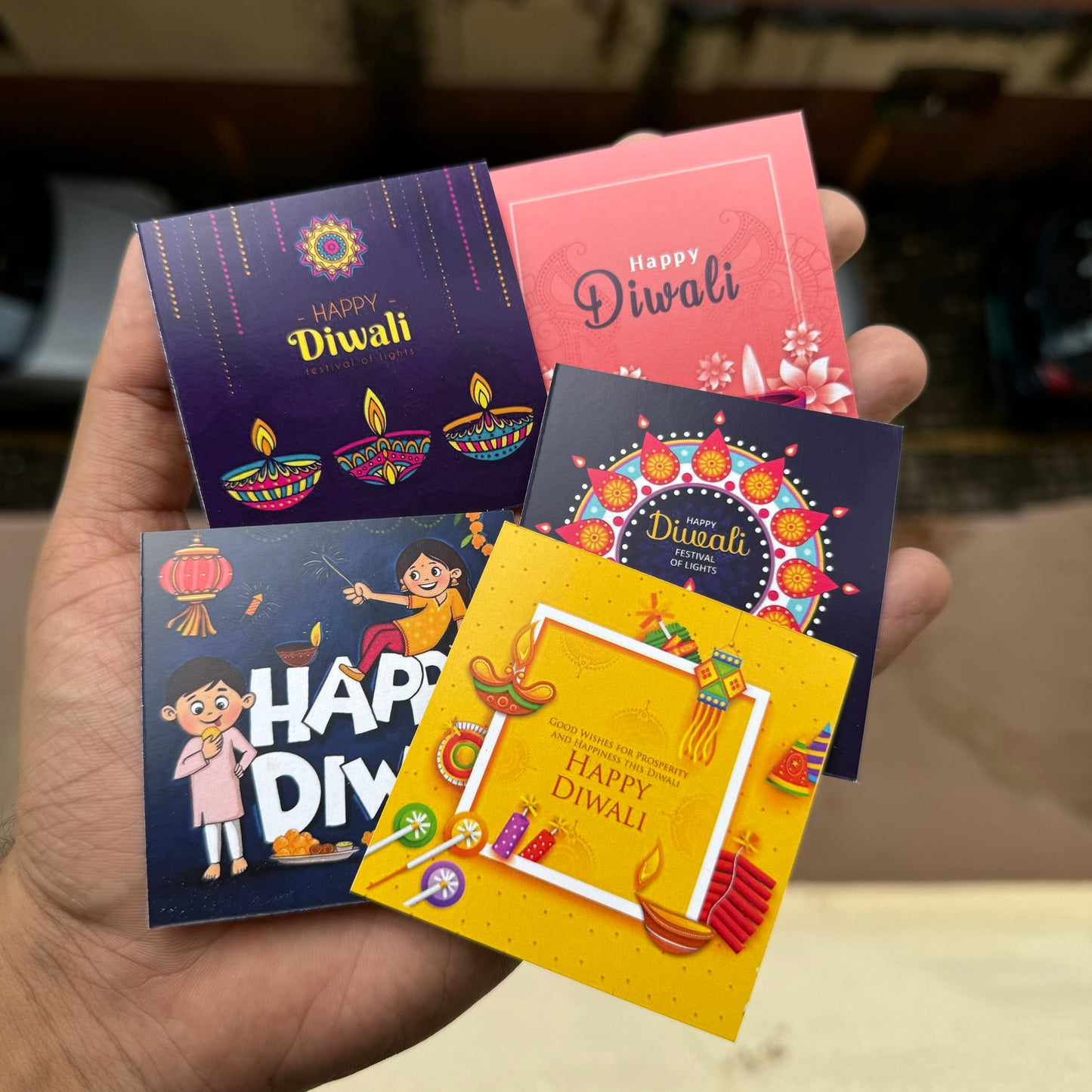 Diwali Cards Set Of 10 pc