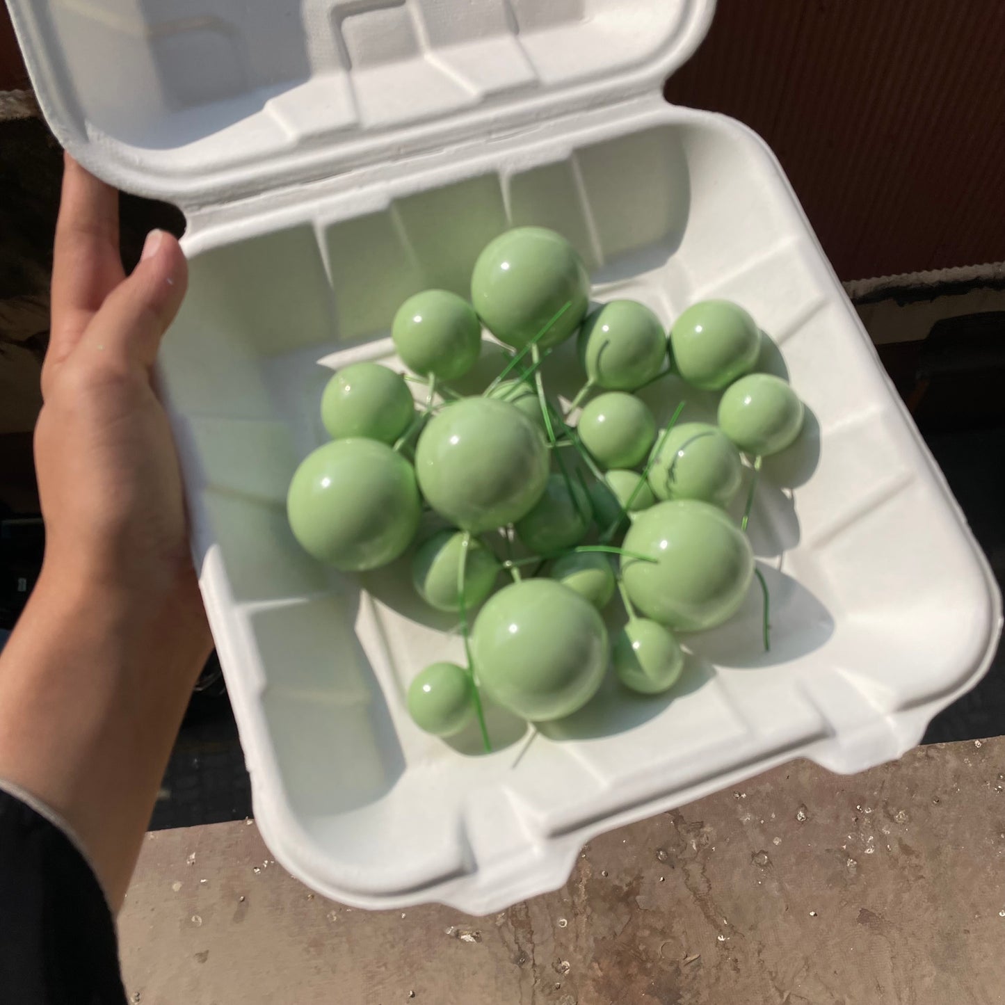 Mint Green Faux Ball (20pc)