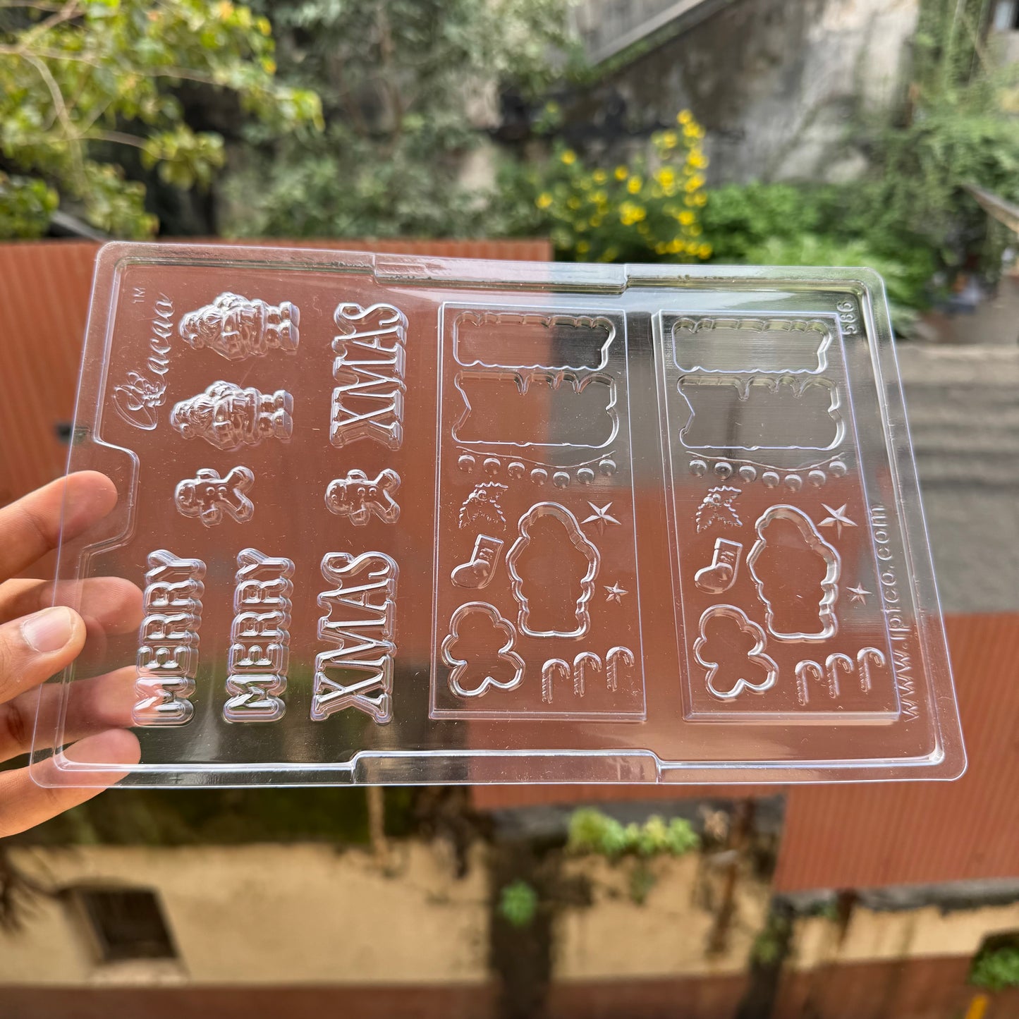 Xmas Bar Pvc Cacao Chocolate Mould