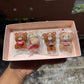 Cute Teddy Toy Topper Set Of 4pc