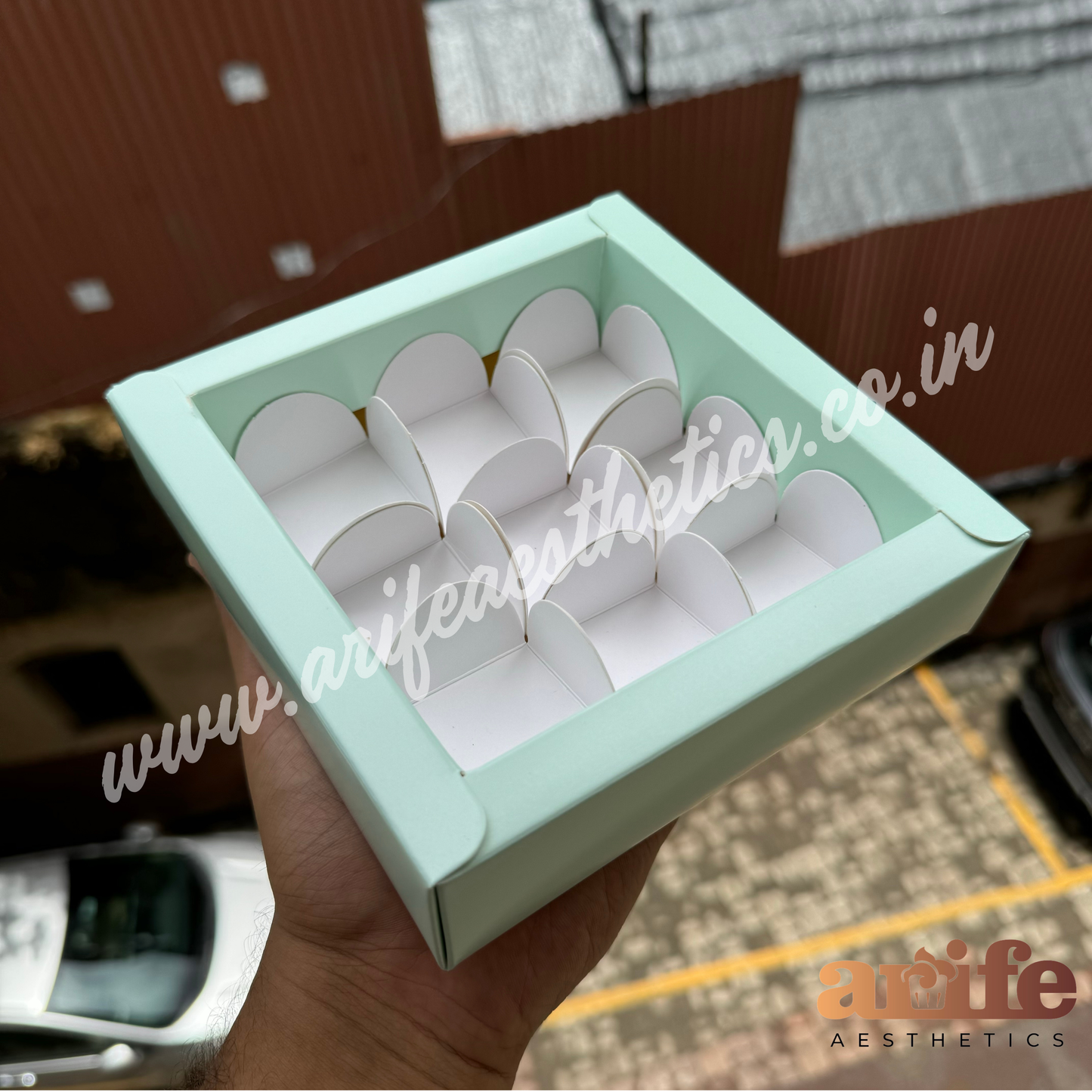 9 Cavity Chocolate Box (10pcs)