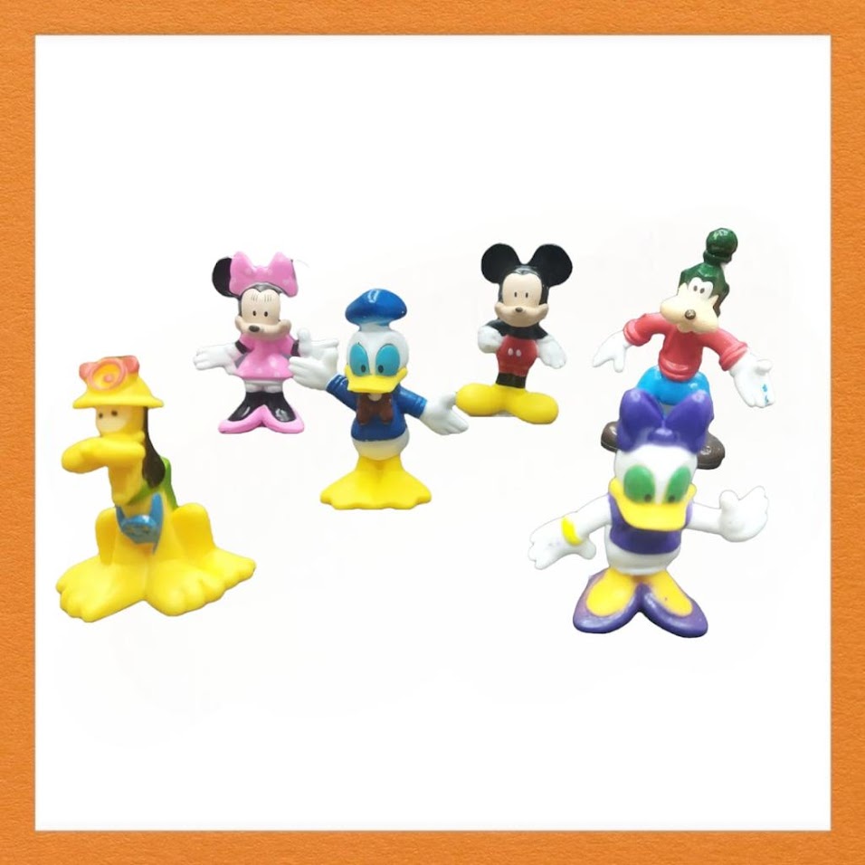 6 Pieces New Mickey Mouse & Family Toys Cake Toppers