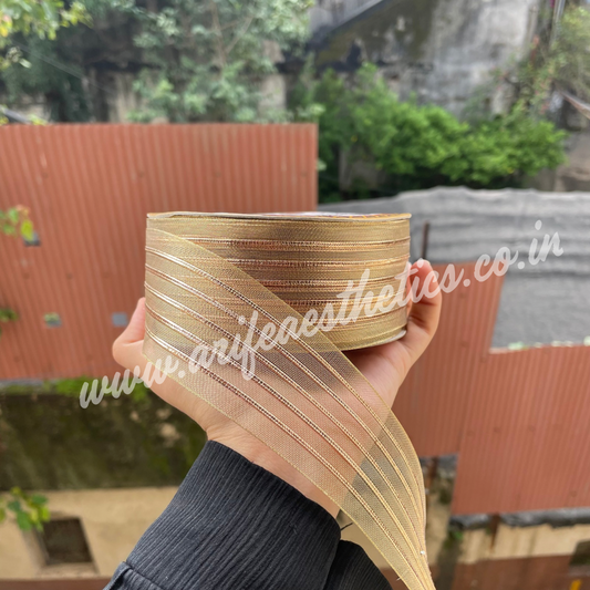 Metallic Rose Gold Ribbon