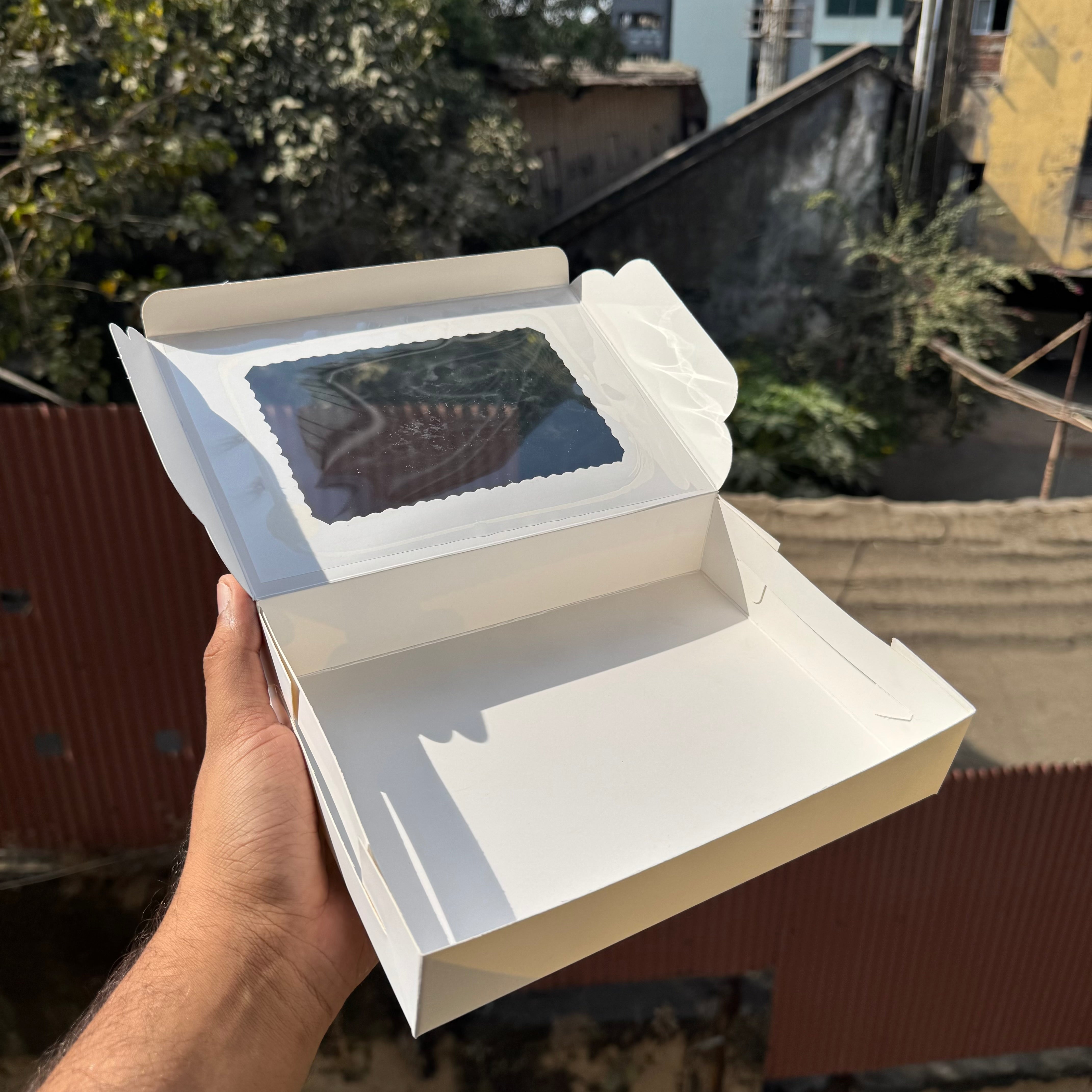 Six Brownie Box White (10pc)