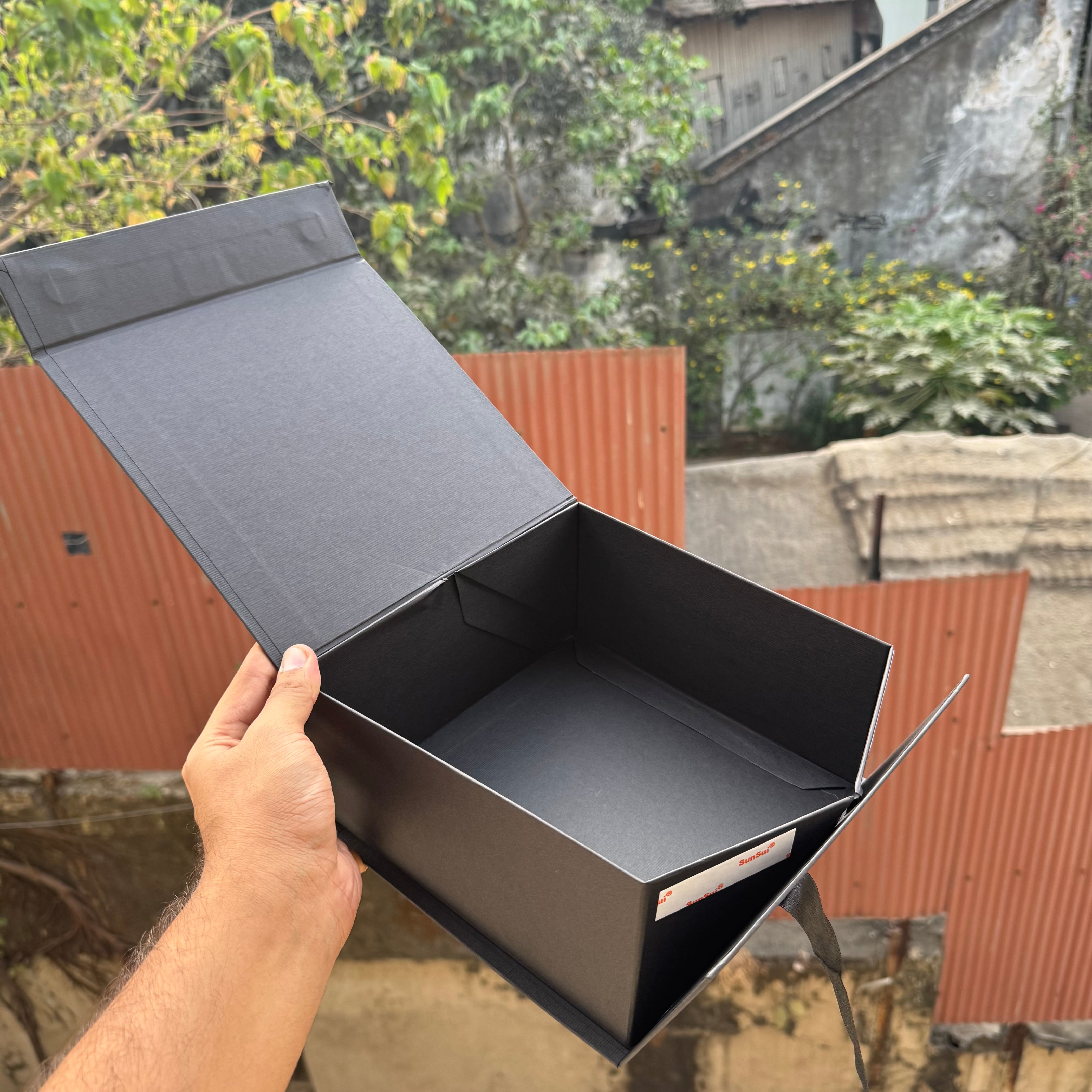 Collapsible Trunk Ribbon Box 8x8.75x4inch 1pc 🔹