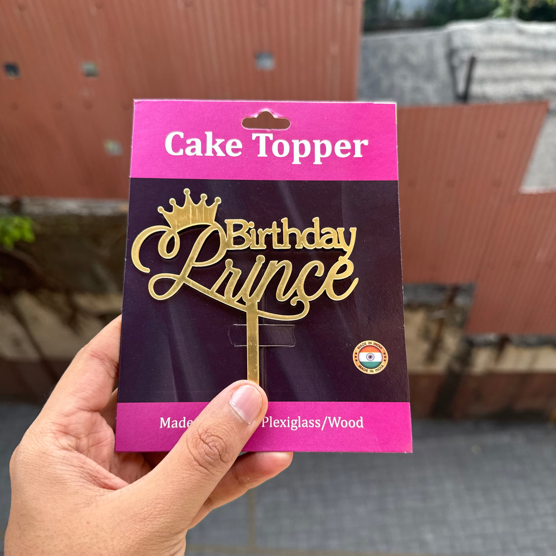 Birthday Prince  - 4inch Acrylic Cake Topper • SVN Birthday
