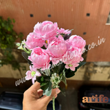 Pink ABCD Artificial Flower Bunch