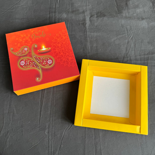 Diwali Foiled 9 Cavity Slider Box (10pc)