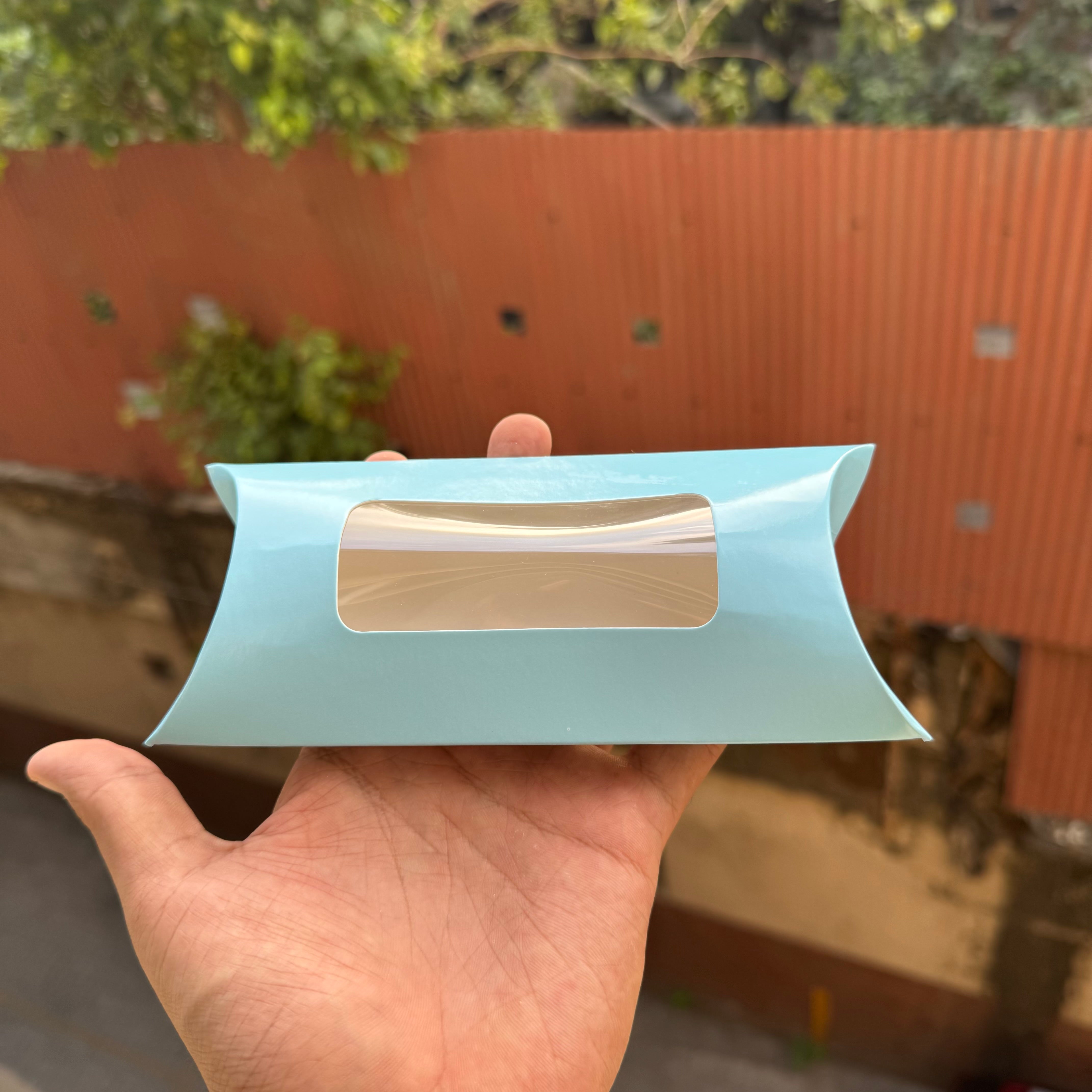 Candle Box - For Wax Sachet & Tea Light Candles Baby Blue (10pc)