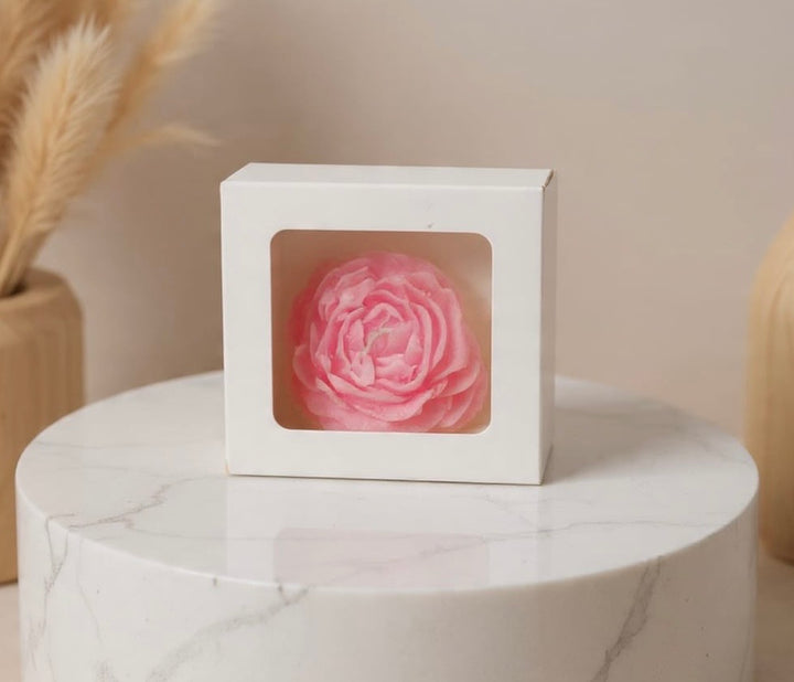 Peony Candle White Square Box CN-2 (10pc)