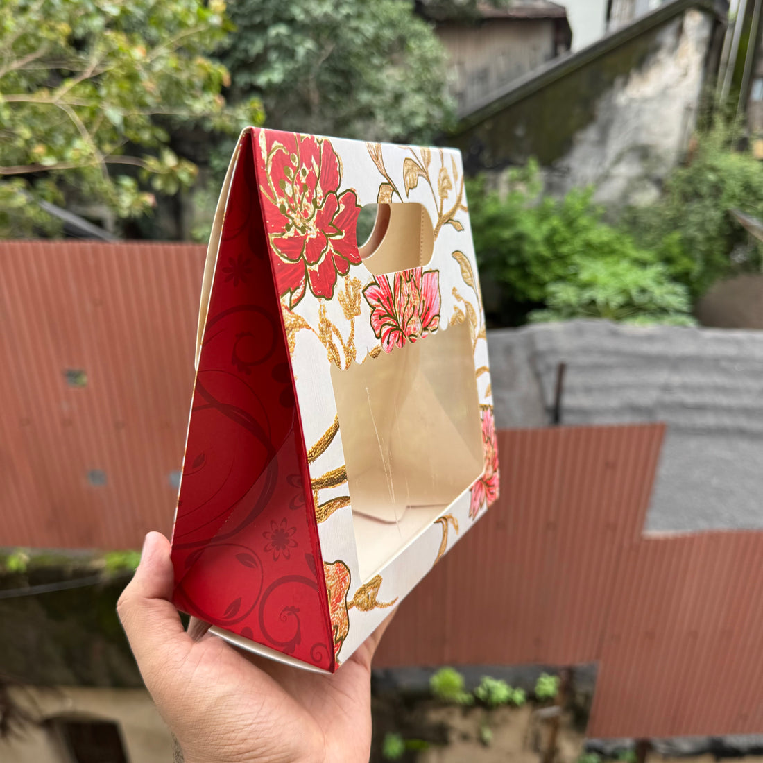 Floral Jar Bag For 2 Jar (10 pc)