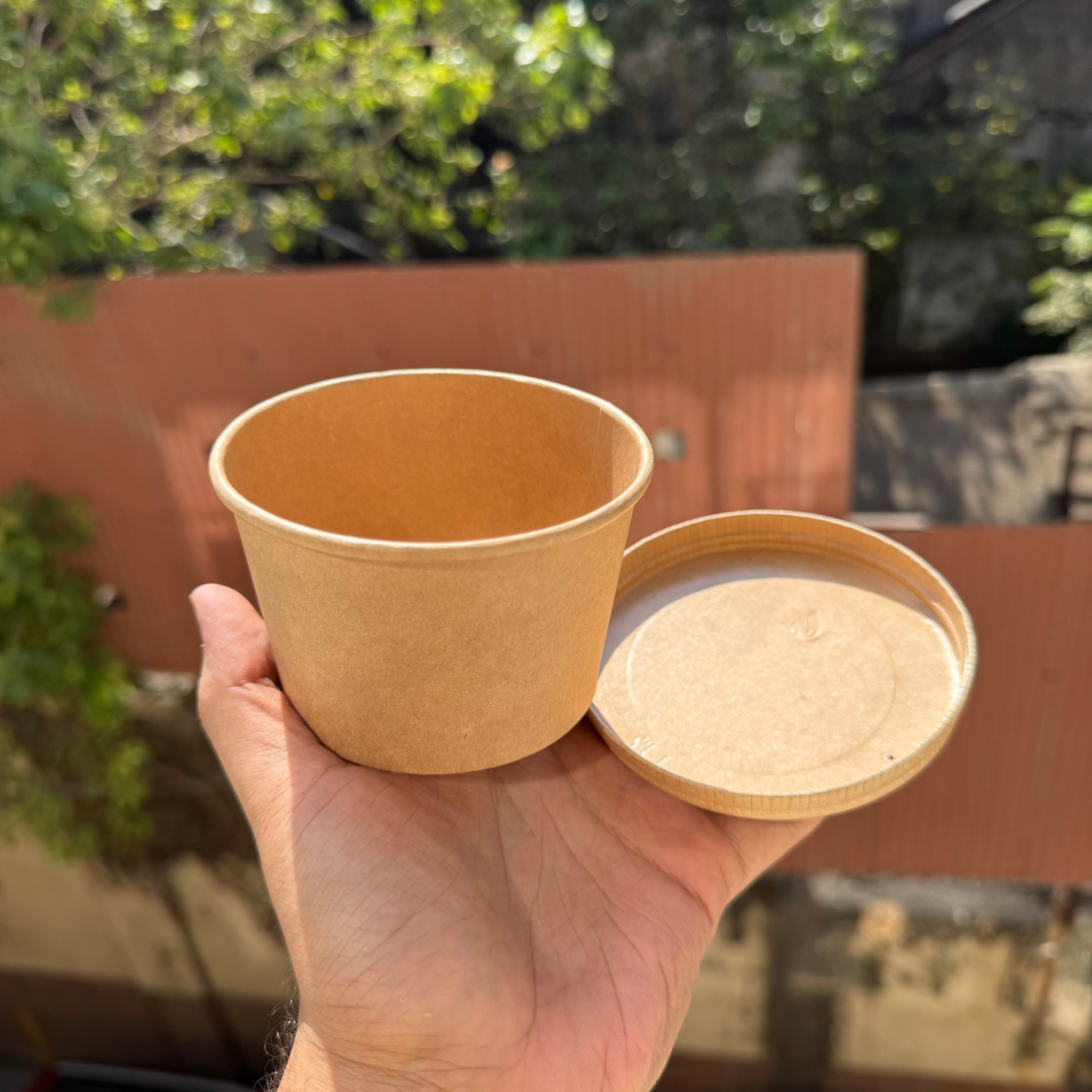 Kraft Tub 250 mL with Lid (10pc)