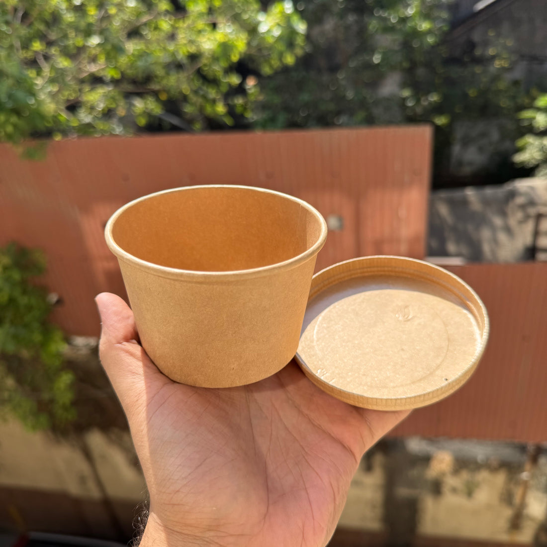 Kraft Tub 250 mL with Lid (10pc)