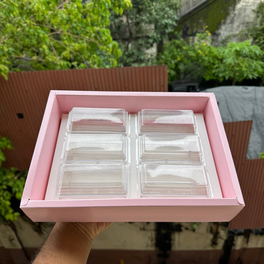 Trending Rectangle Mousse Cup Box (10pc)
