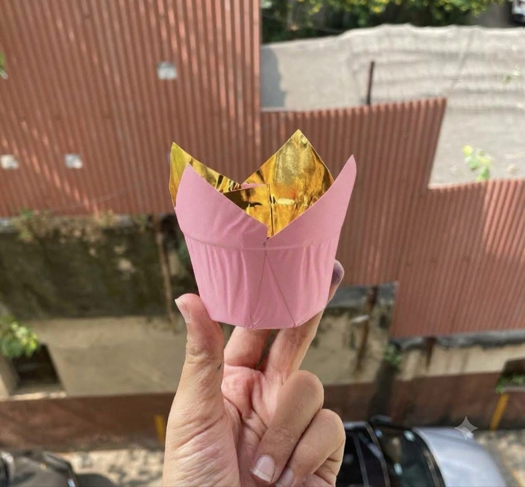 Pink Tulip Liner Metallic 100pcs Pack