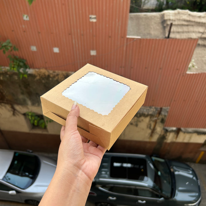Kraft Boxes - 4 Brownie Box (10pc)