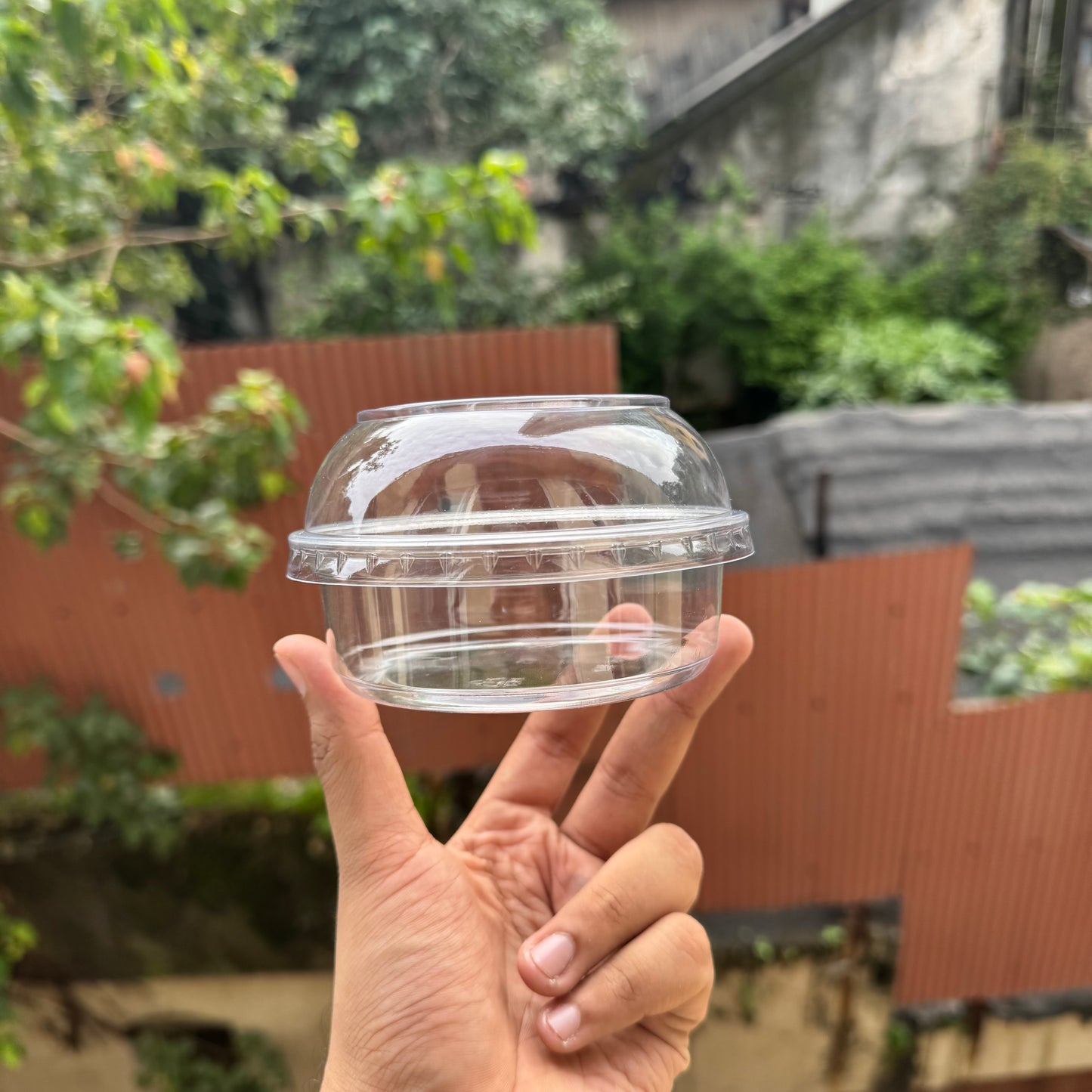 Trending Cute Round PET Plastic Container (10pc)