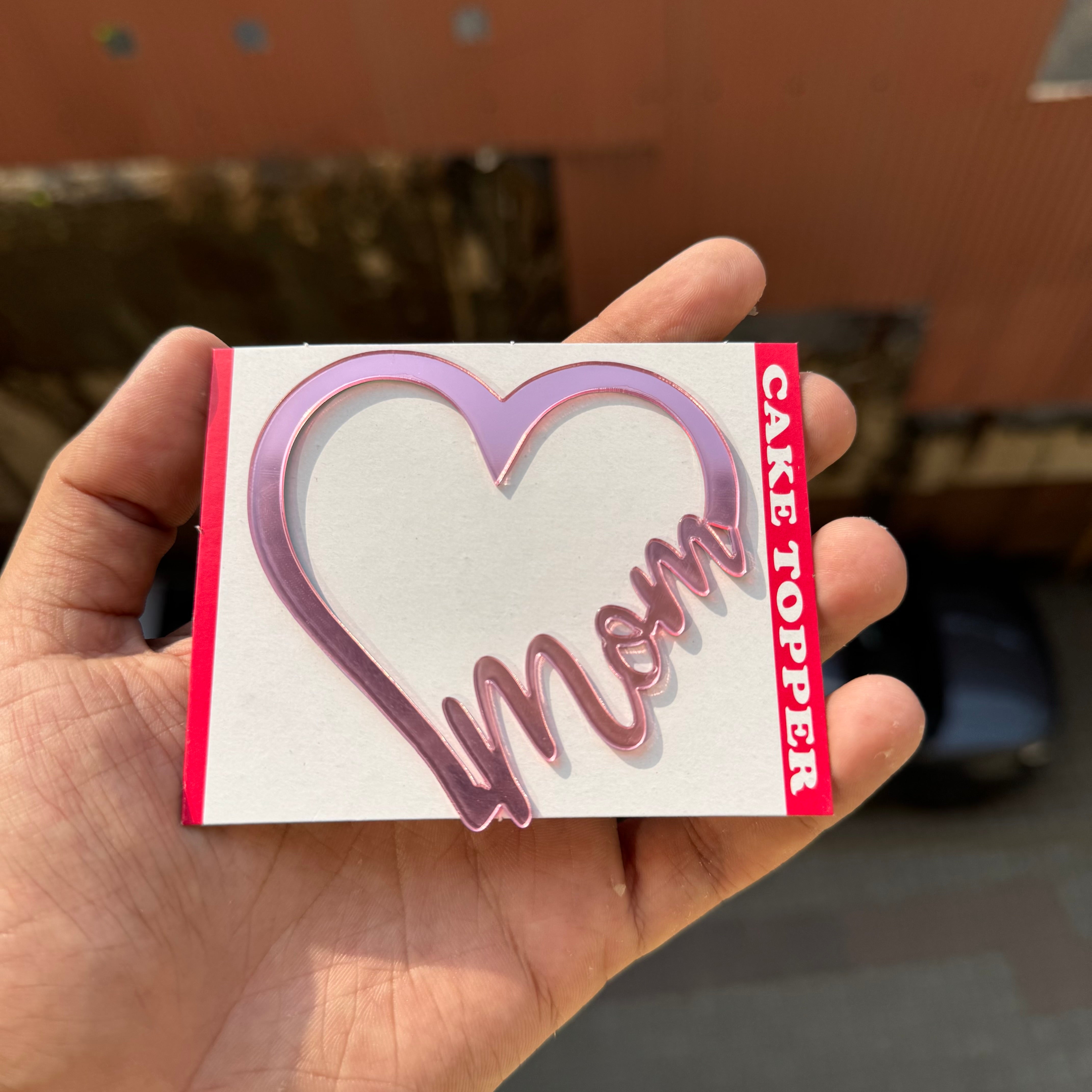 Mother’s Day Acrylic Topper / Tag (10pc)