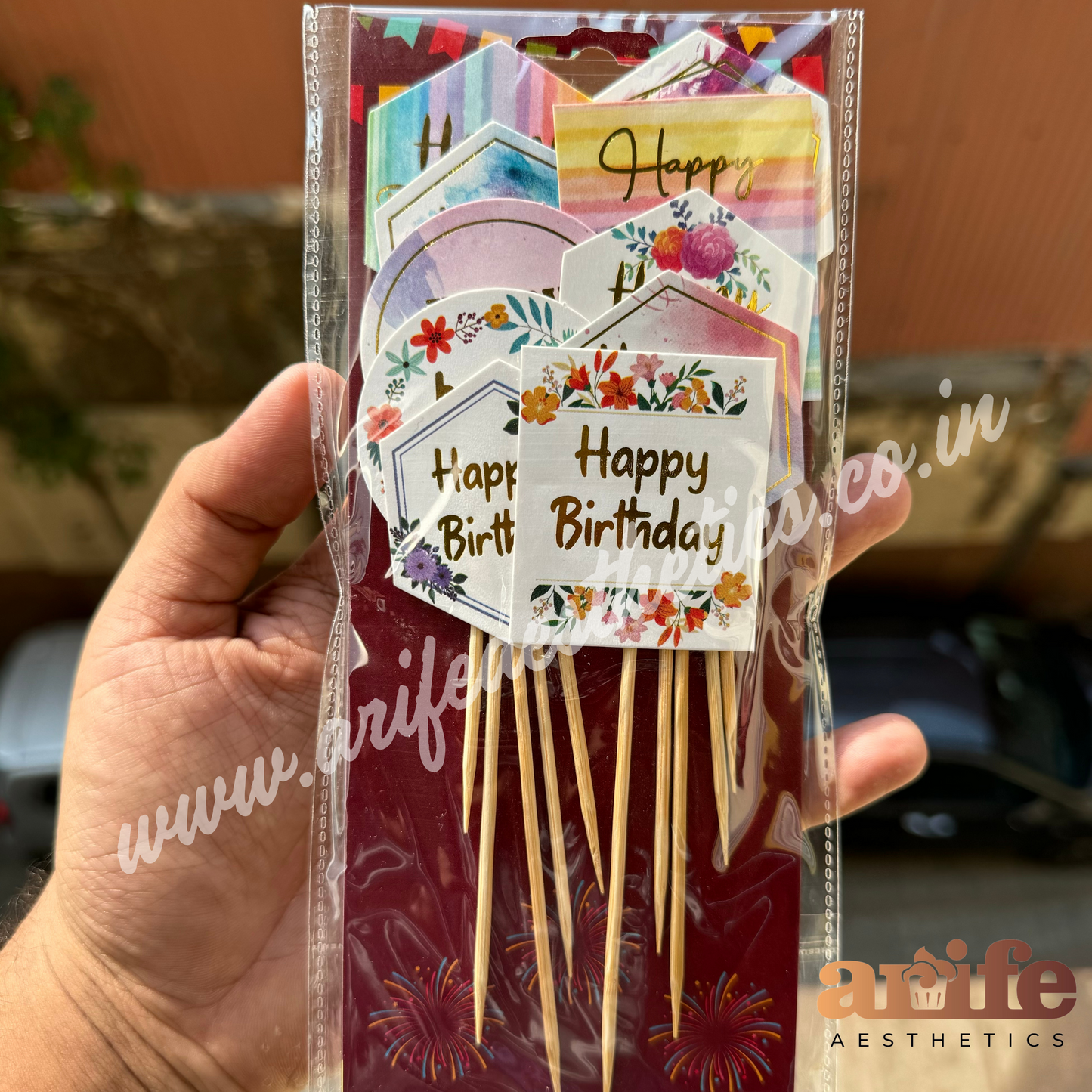 Happy Birthday Paper Topper 10 Pc Pack