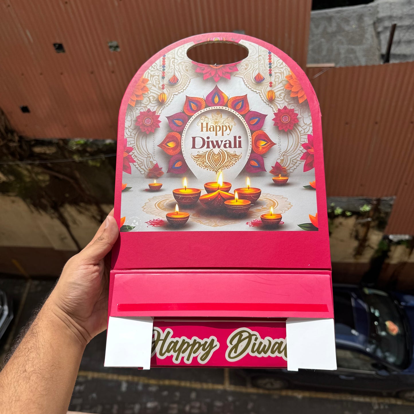 Collapsible Diwali Hamper Stand