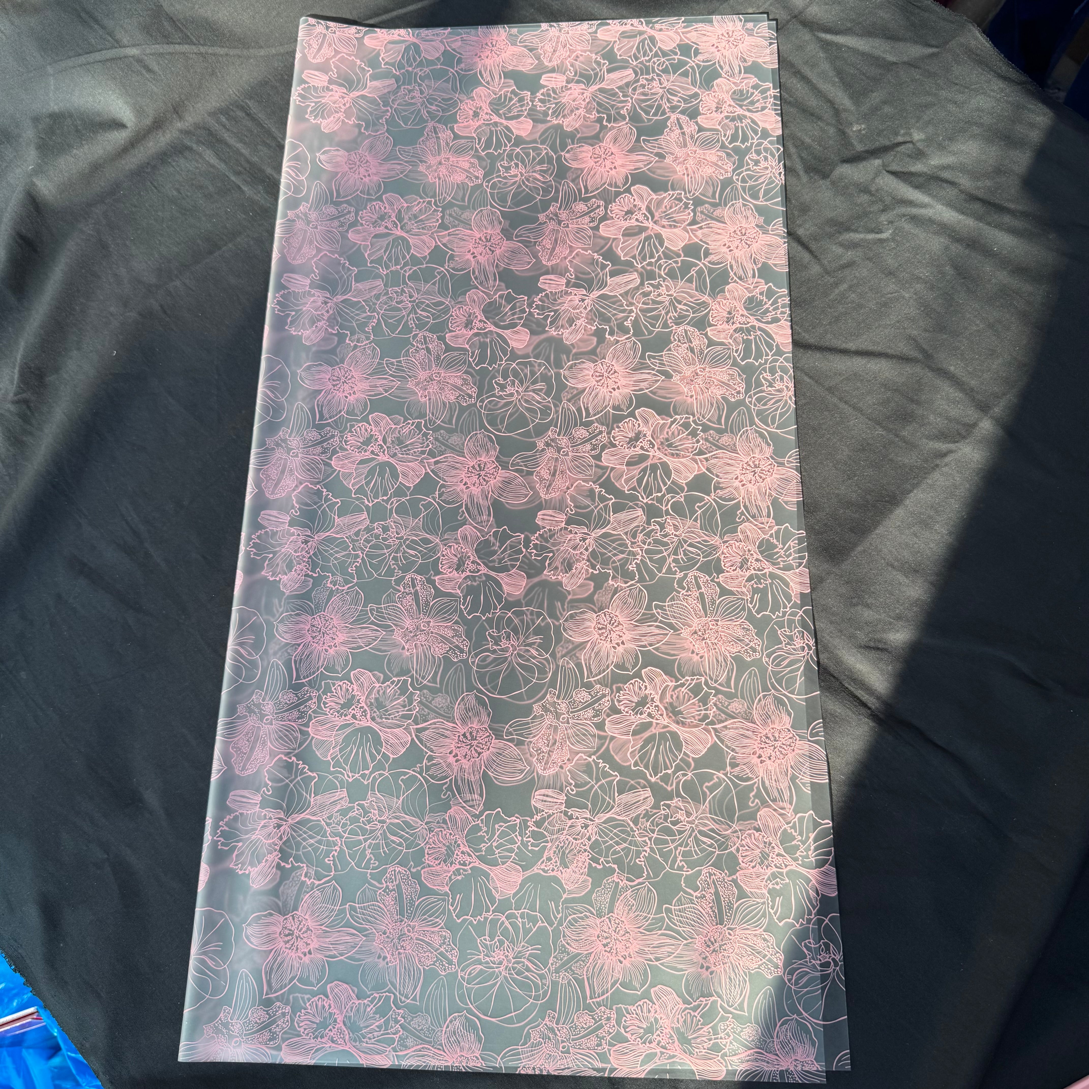 Bouquet Wrapping Sheet - Pink Orchid  - (20 sheets)