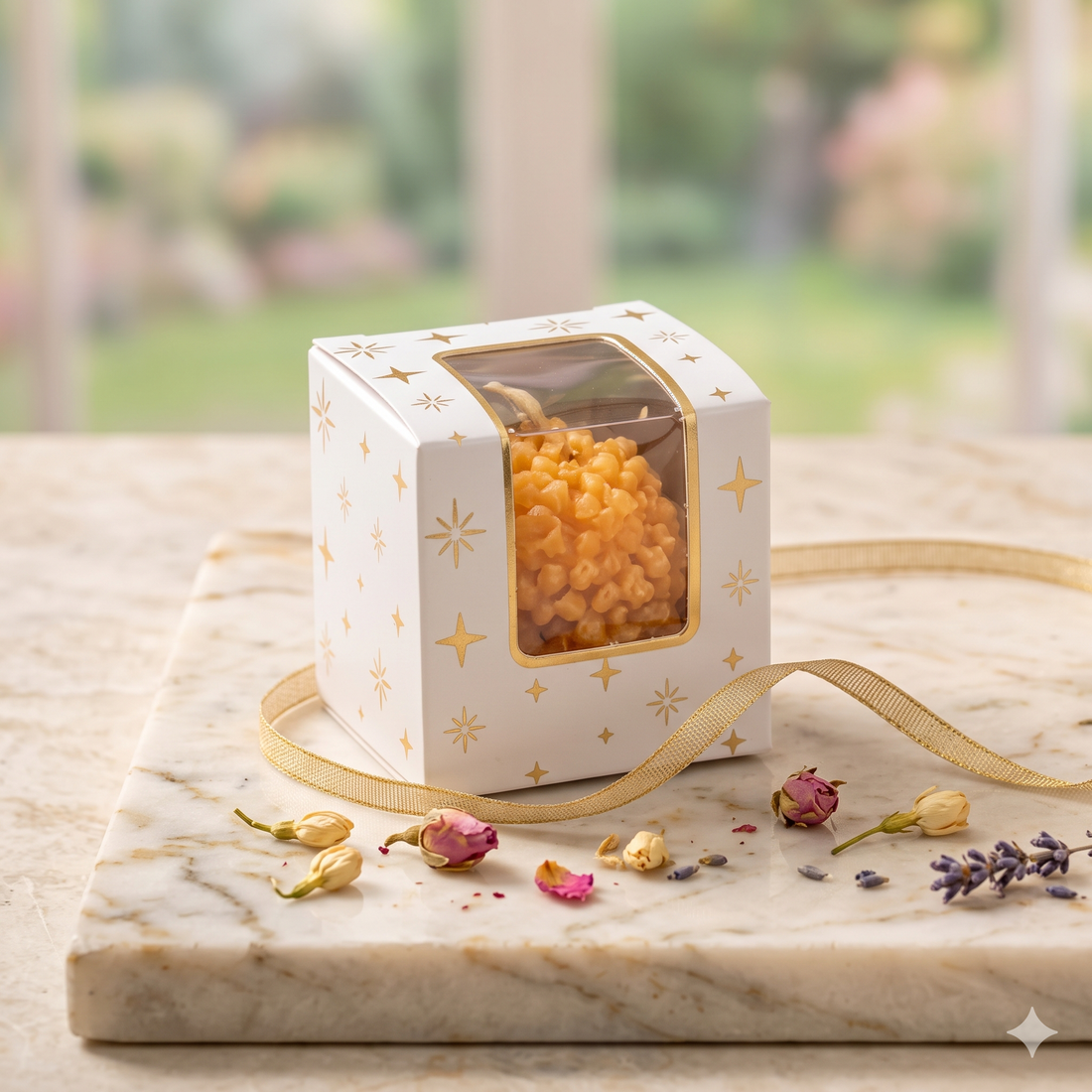 Single Laddoo Box (10pc) ~ White
