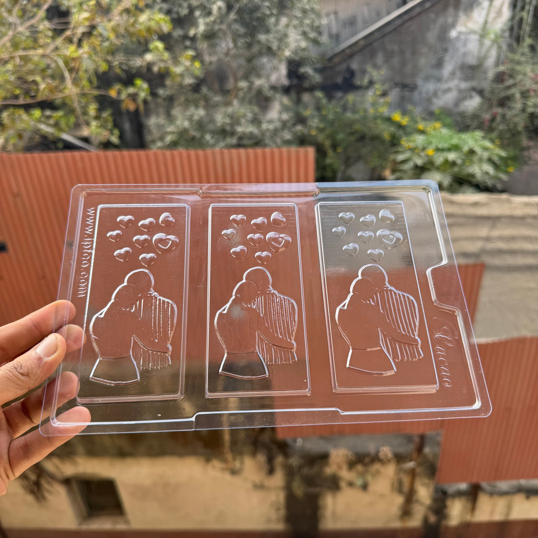 Valentine PVC Chocolate Mould Couple Bar