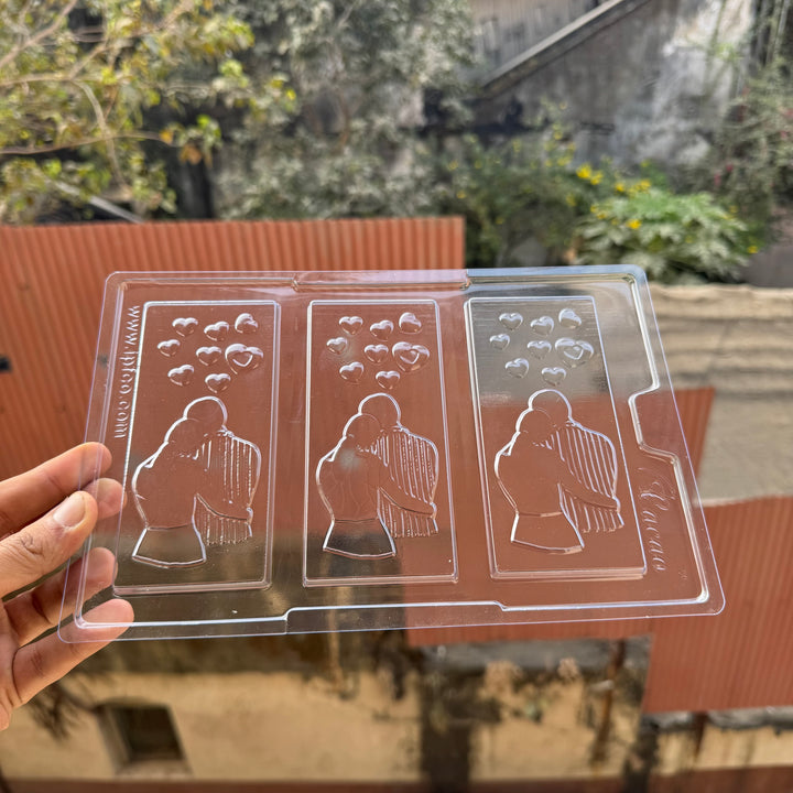 Valentine PVC Chocolate Mould Couple Bar