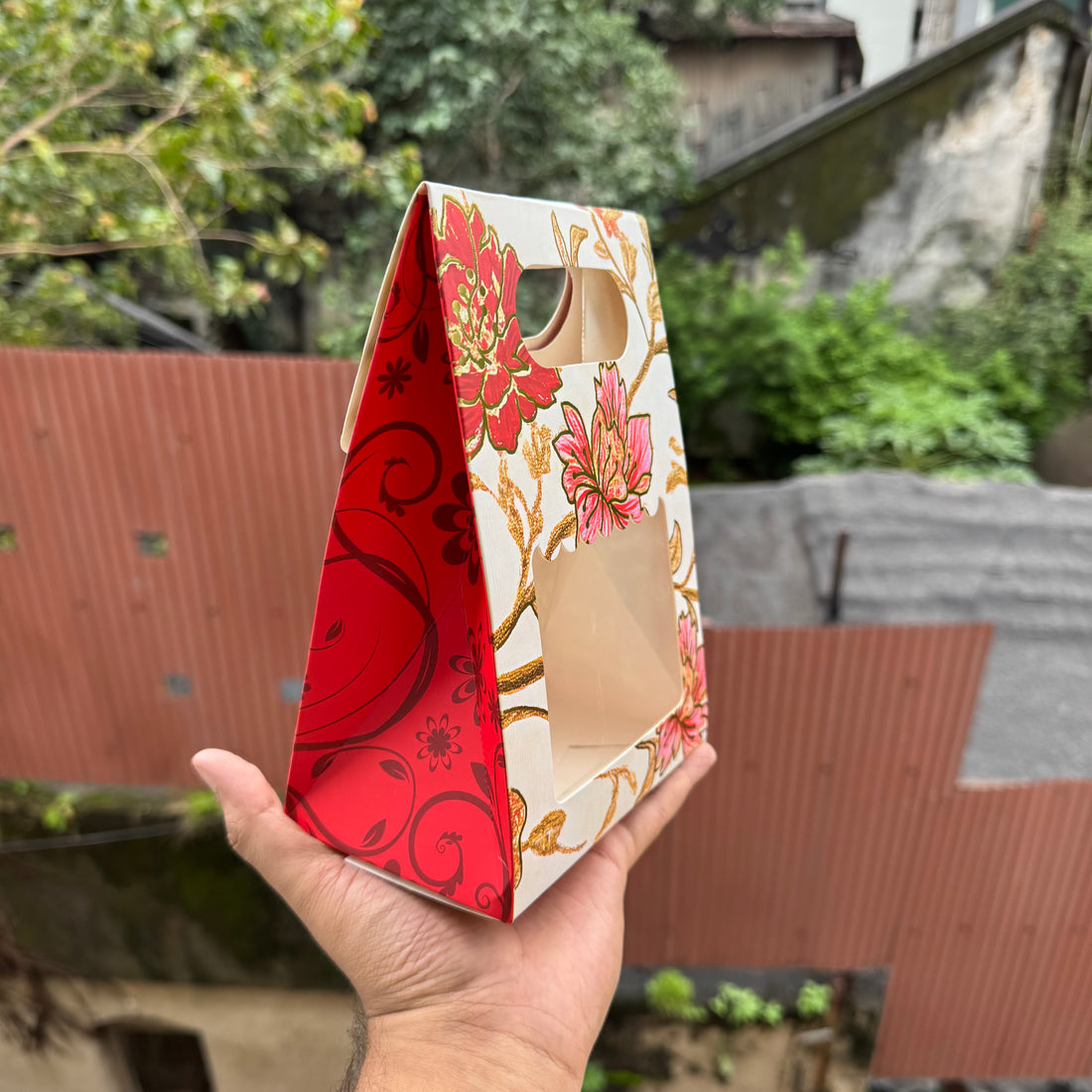 Floral Jar Bag For 1 Jar (10 pc)