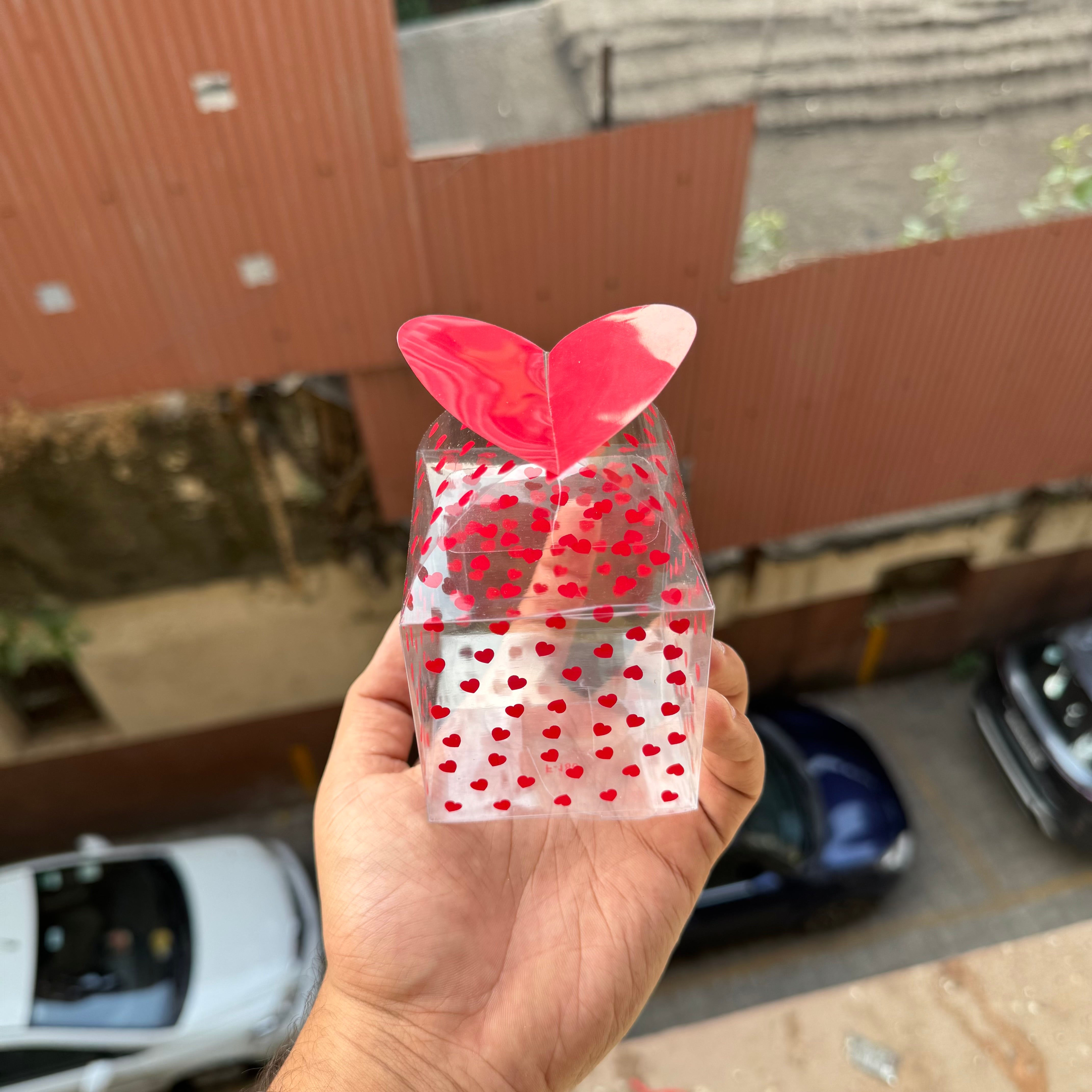 Heart Transparent Box (10 pc)