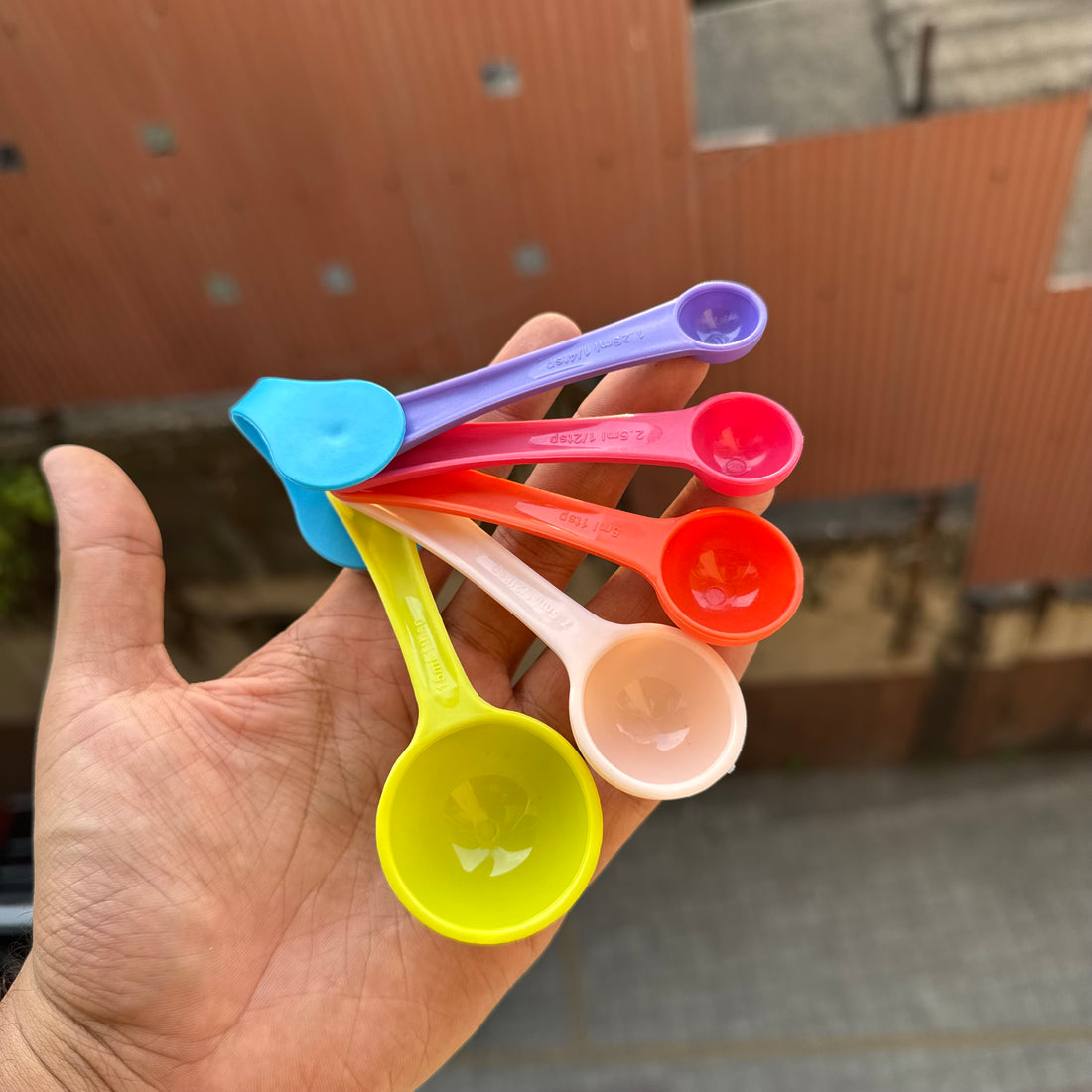 Colourful Measuring Spoon Set Of 5pcs