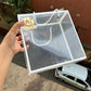 Clear Hamper Bag White DIY 10”