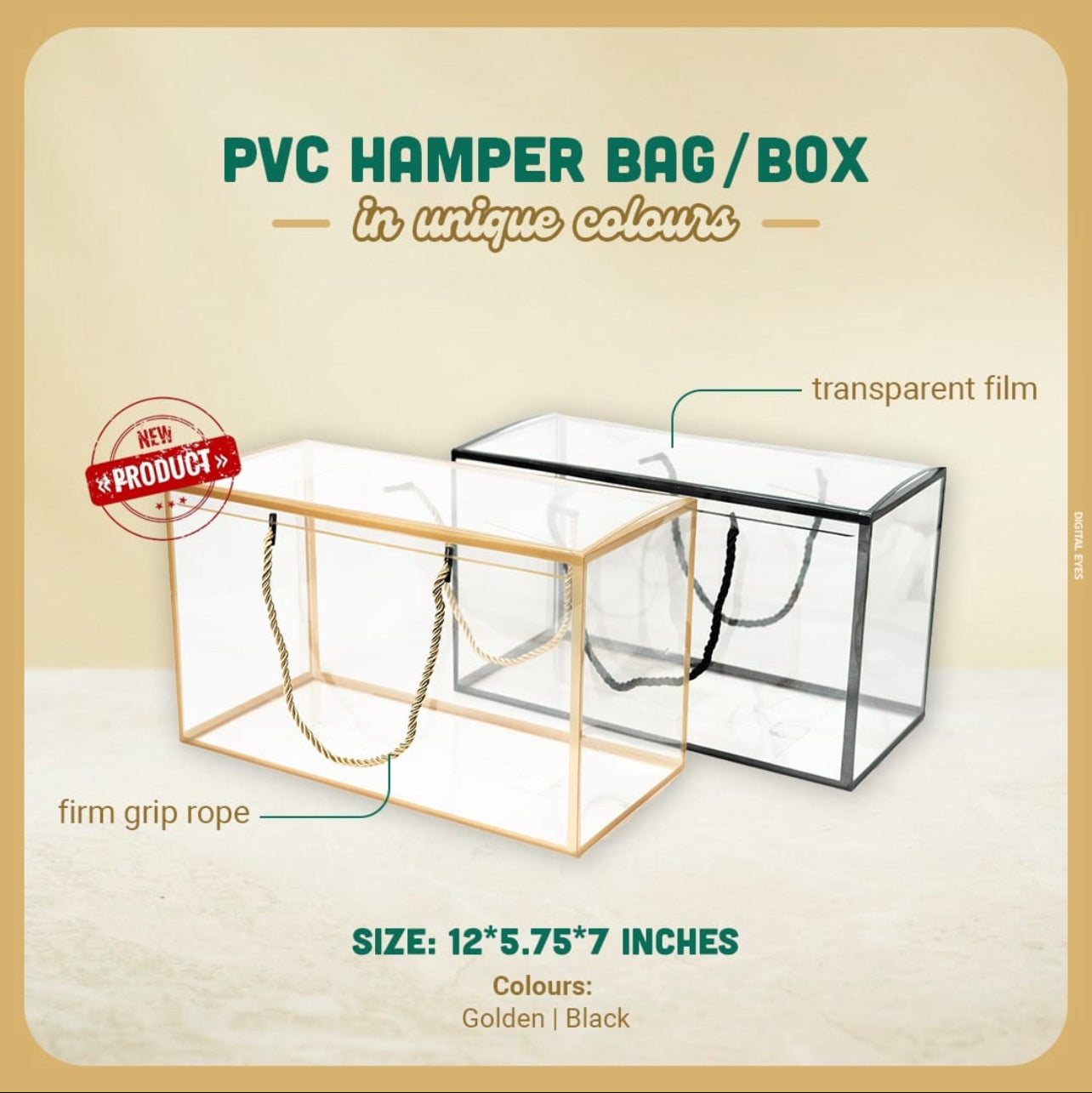 Rectangle Diy PVC Hamper Bag