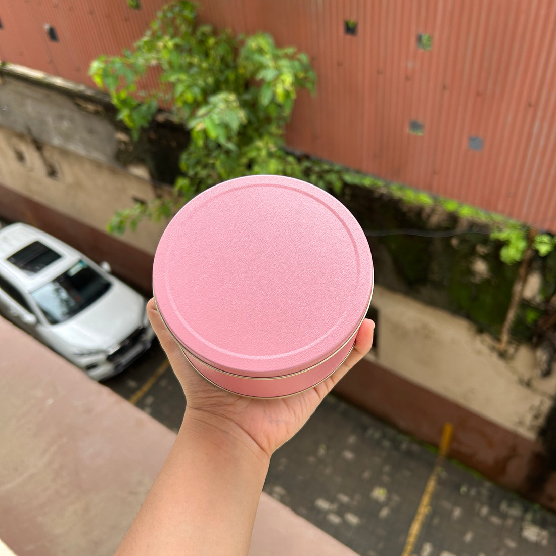Premium Small Round Cookie Dream Tin (10pc) Pink • SDT