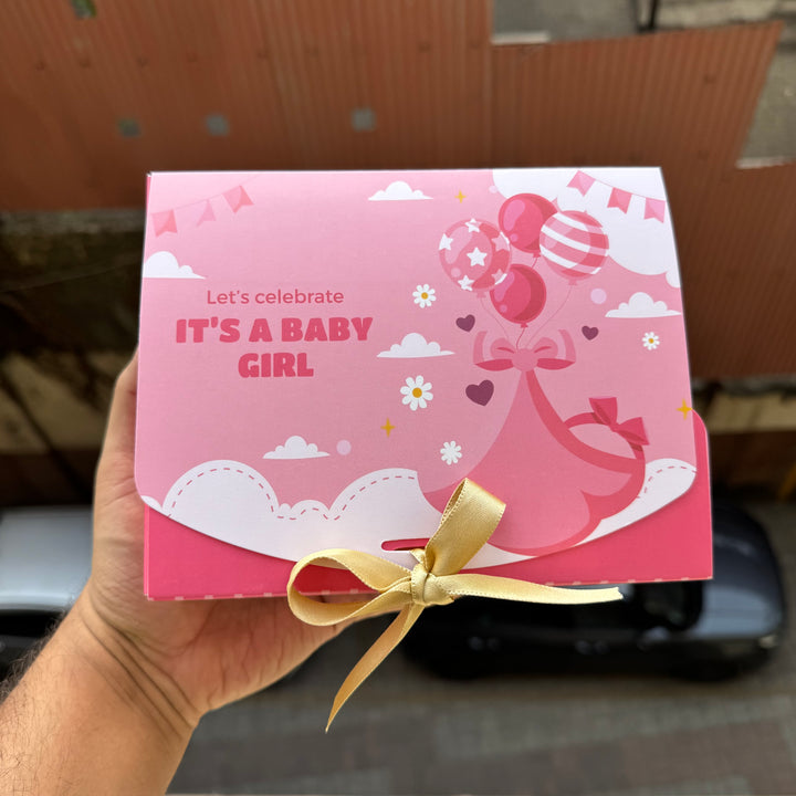 Baby Girl Announcement Hamper Box