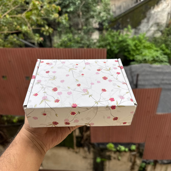 Lotus Print Corrugated Box (10pc)