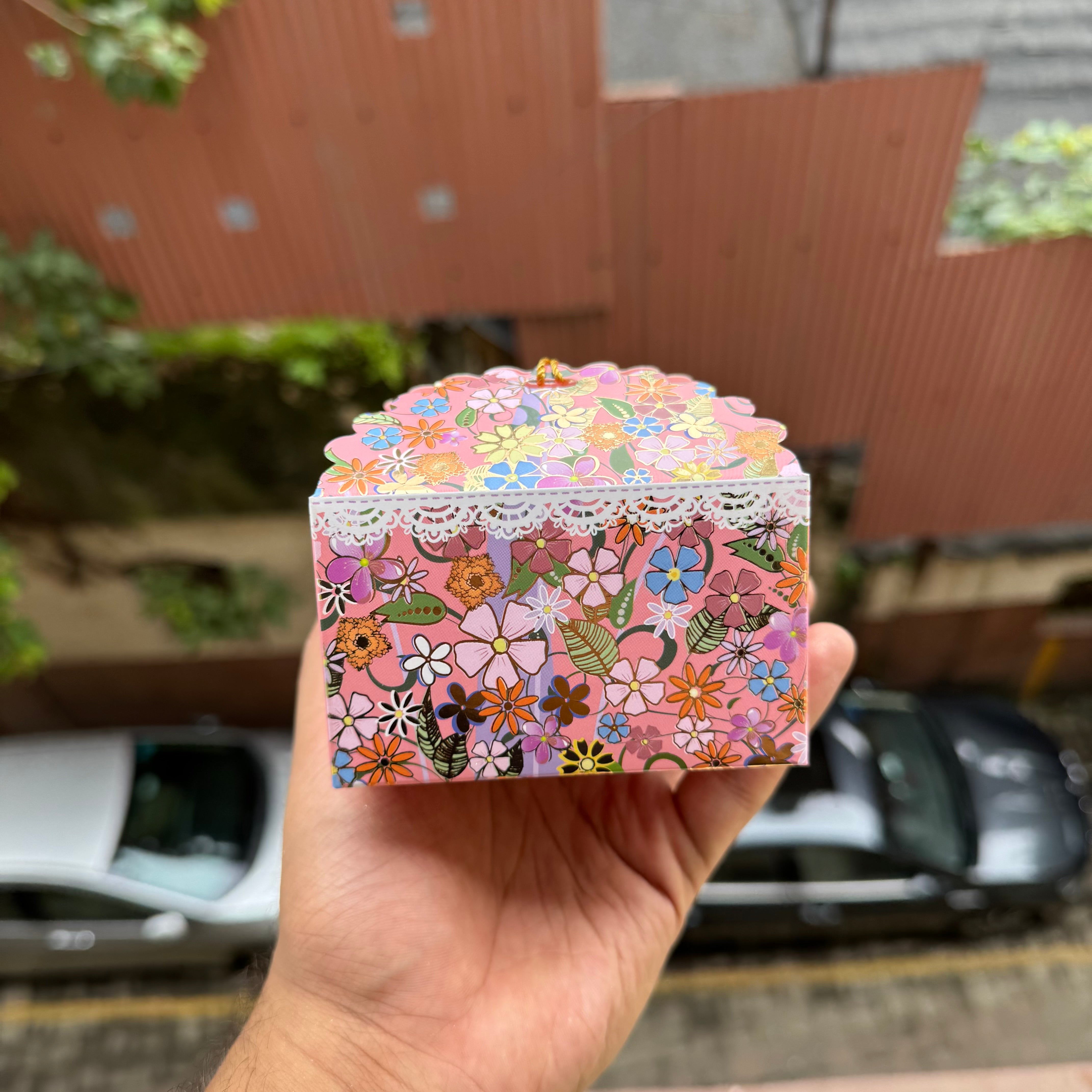 Pretty Box For Candle / Chocolate / Jewellery Traditional Aesthetic (10pc) with Tassel