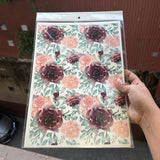 A4 Edible Floral Wafer Sheet