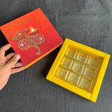 Diwali Foiled 9 Cavity Slider Box (10pc)