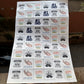 Fathers Day Sticker Sheet Square