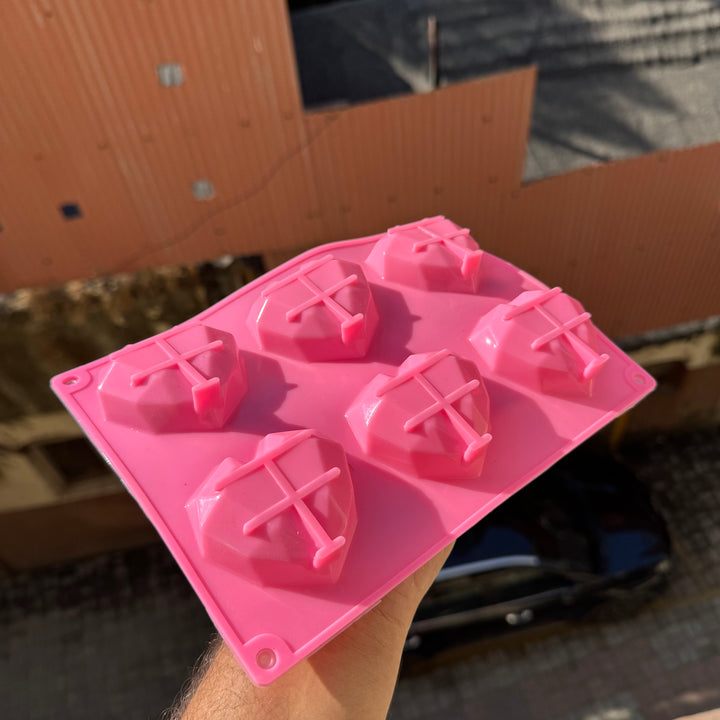 3d Pinata Heart 6in1 Chocolate Silicon Mould