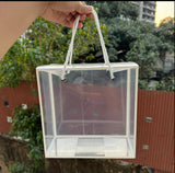 Clear Hamper Bag White DIY 10”