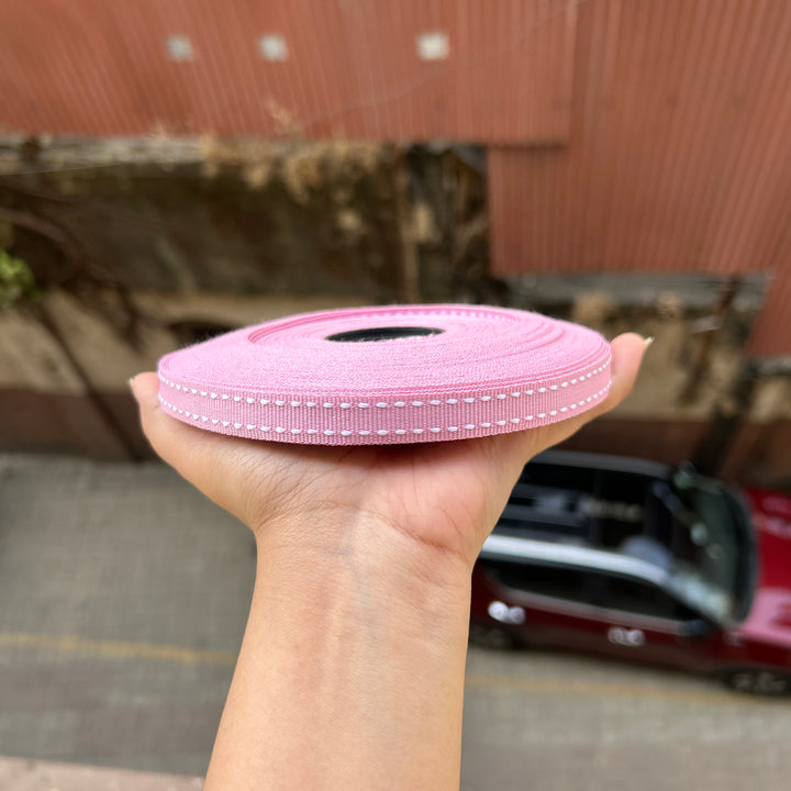 Korean Stitch Ribbon Roll Baby Pink