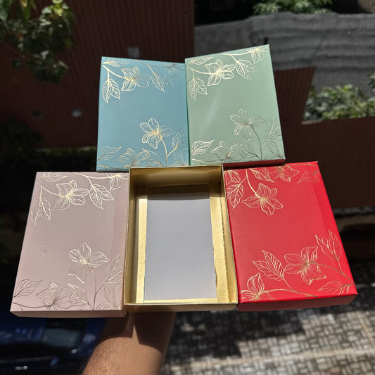 Pastel Petals Collection - 2 Brownie Box Mint Green (10pc) Top Bottom