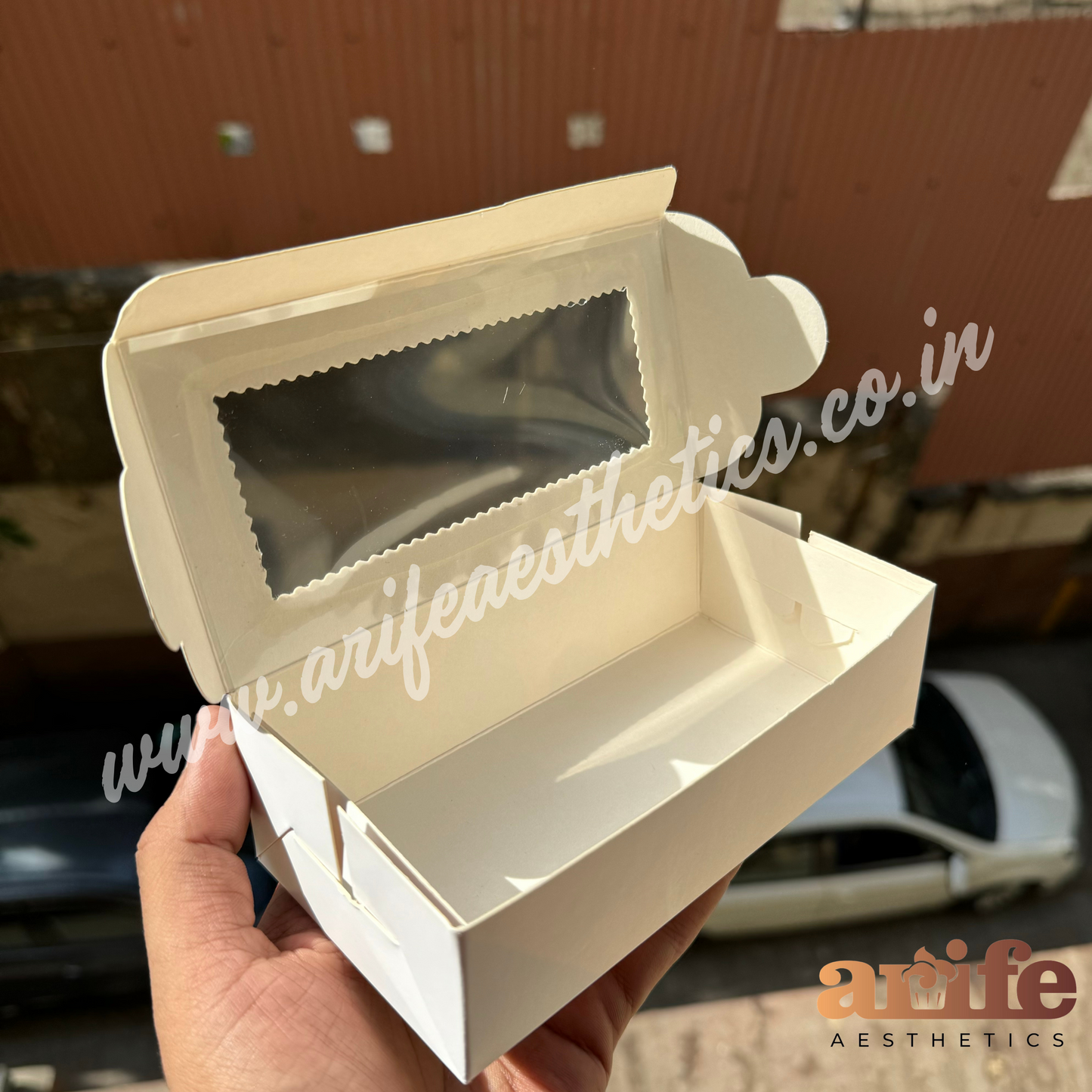 2 in 1 Brownie / Cookie Box White (10pcs)