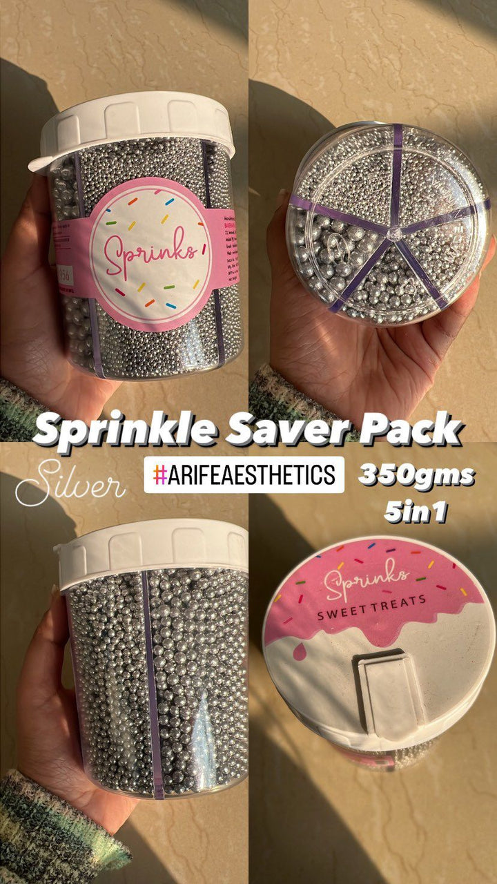 Silver Pearl Sprinkle Saver 5in1