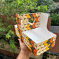 Festive Print Heart Handle Hamper Box (10pc)