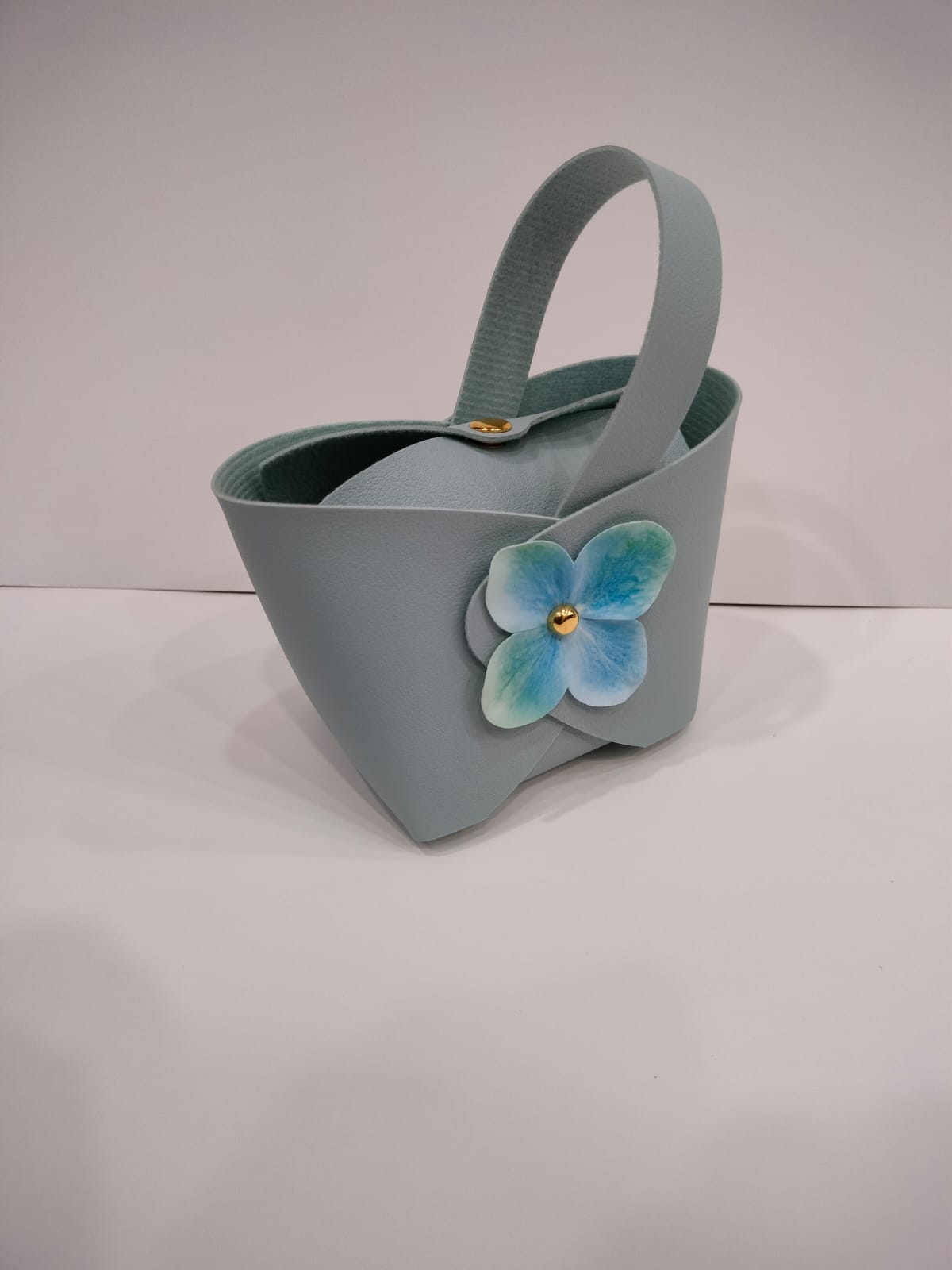 Floral Purse Style Hamper Bag 3inch (10pc) • Blue