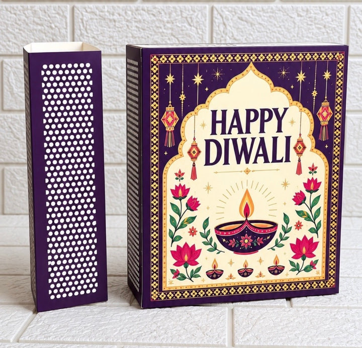 Diwali Matchbox Slider Hamper Box (10pc)