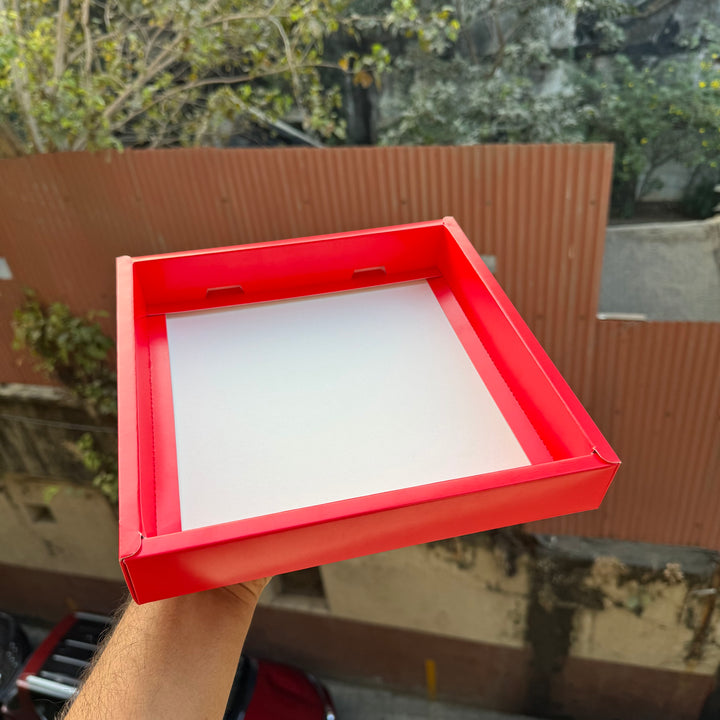 Valentine Red Full Display Hamper Box 9x9x5inch (10 pc)